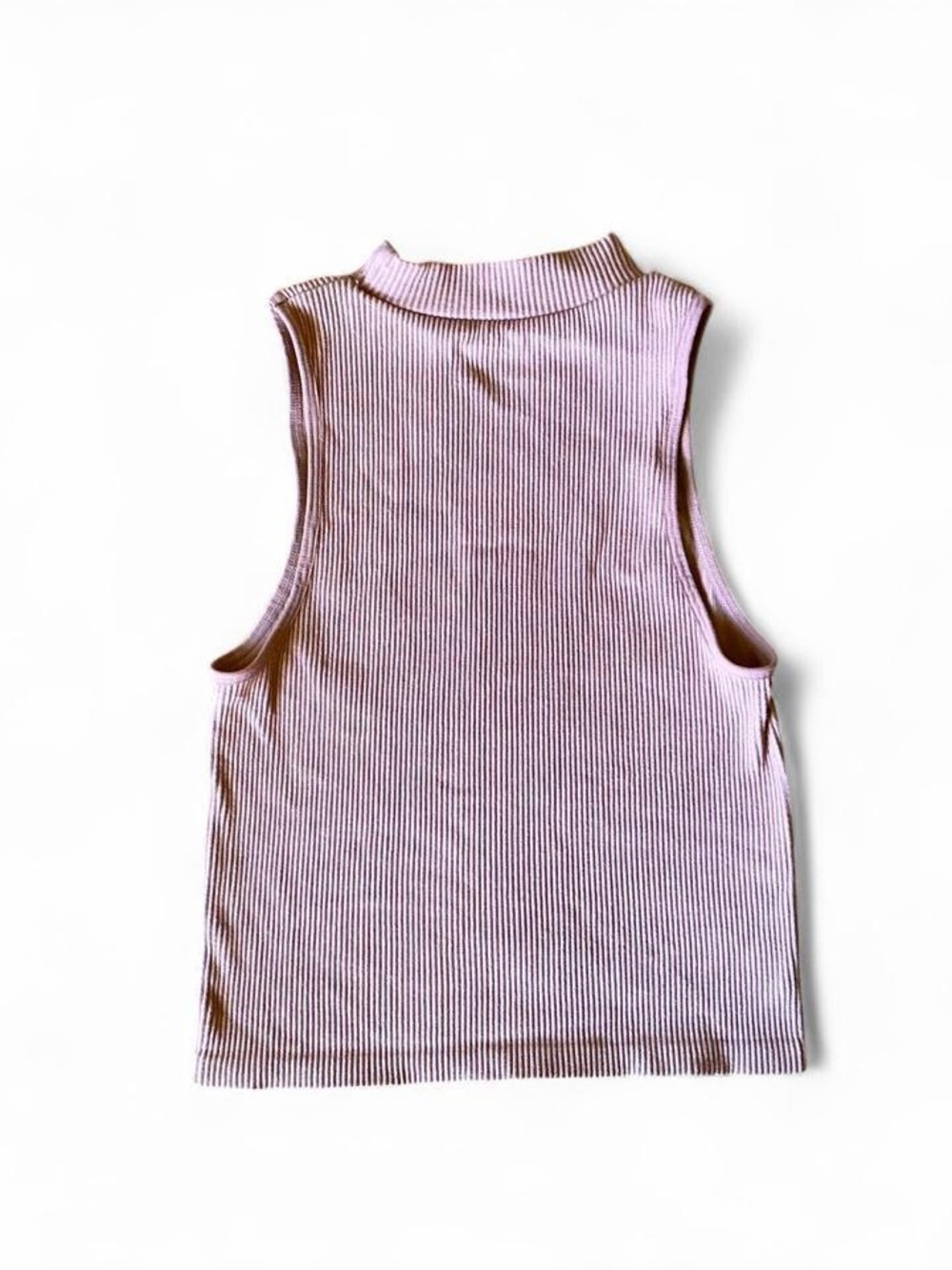 Candy Light Pink Ribbed Crop - Picture 3 of 3